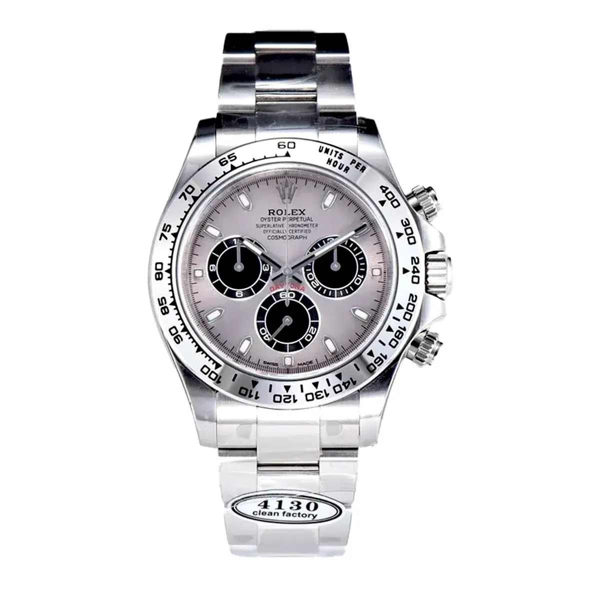 Rolex Daytona 116509 superclone black dial — front view
