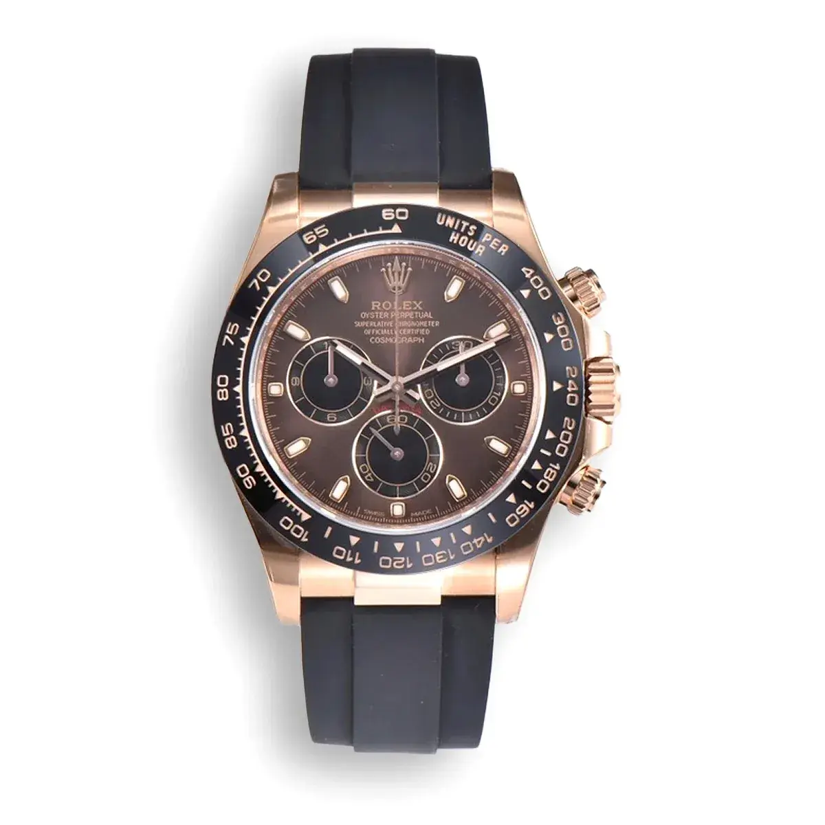 Rolex Daytona 116515LN superclone chocolate dial — front view