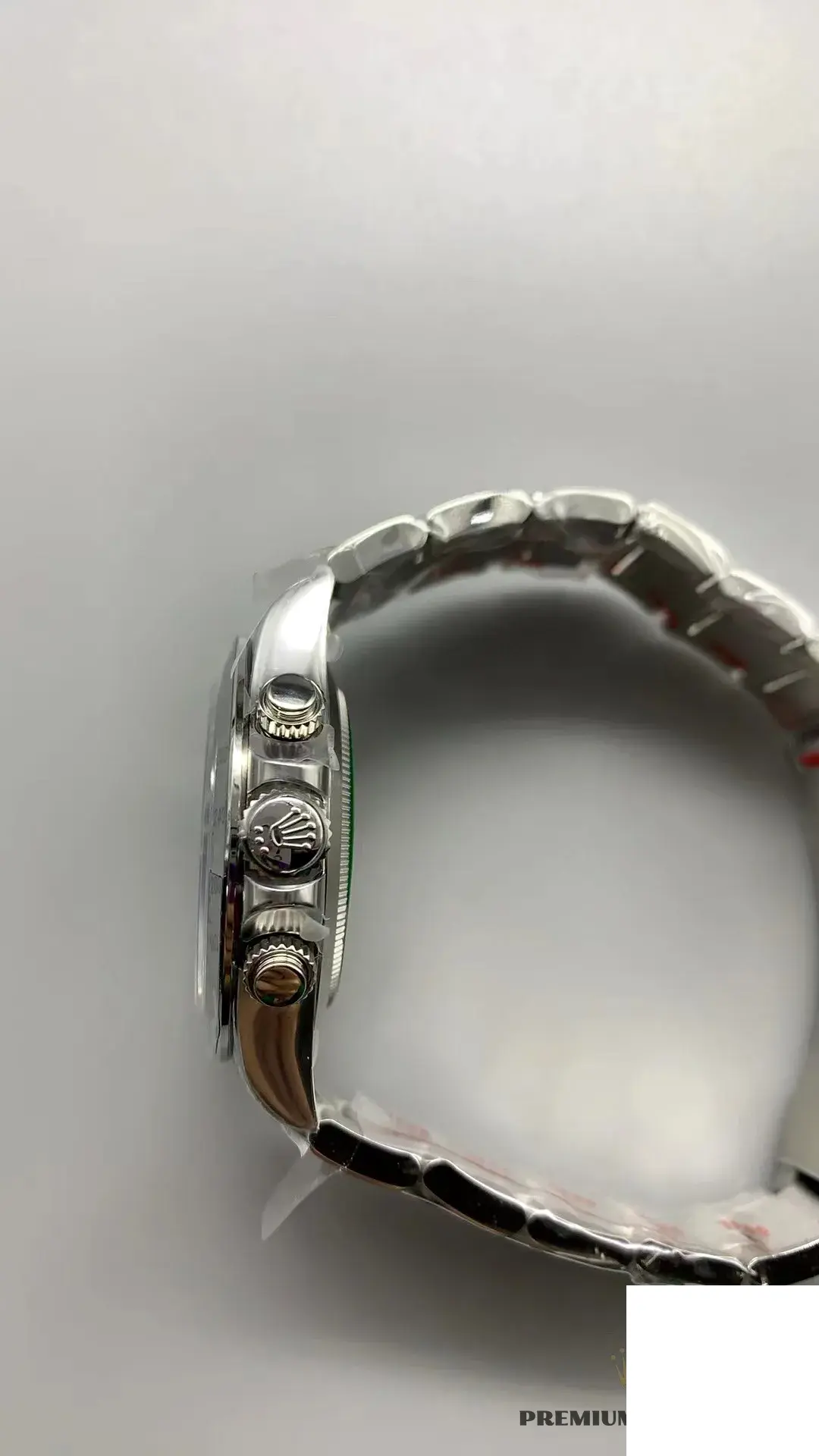 Rolex Daytona 116520 swiss clone white dial — angled view