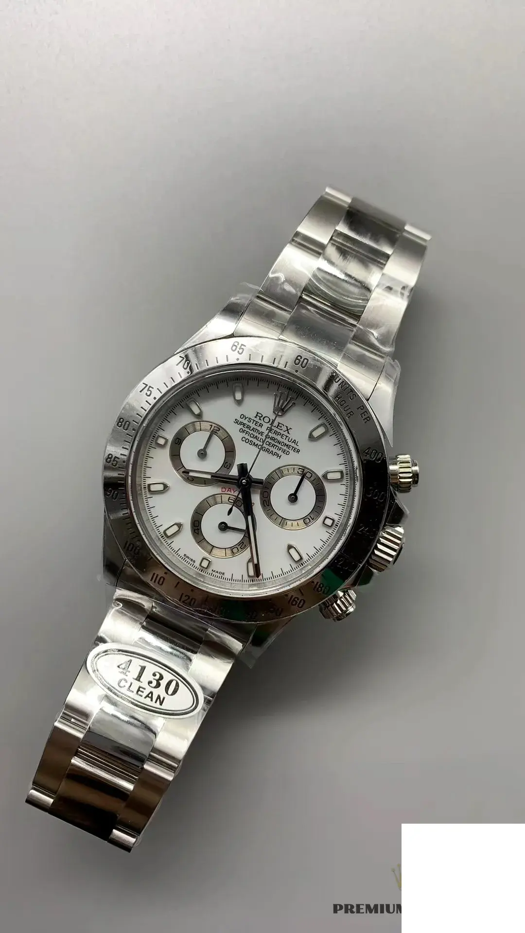 Daytona 116520 eta clone 40mm — front view