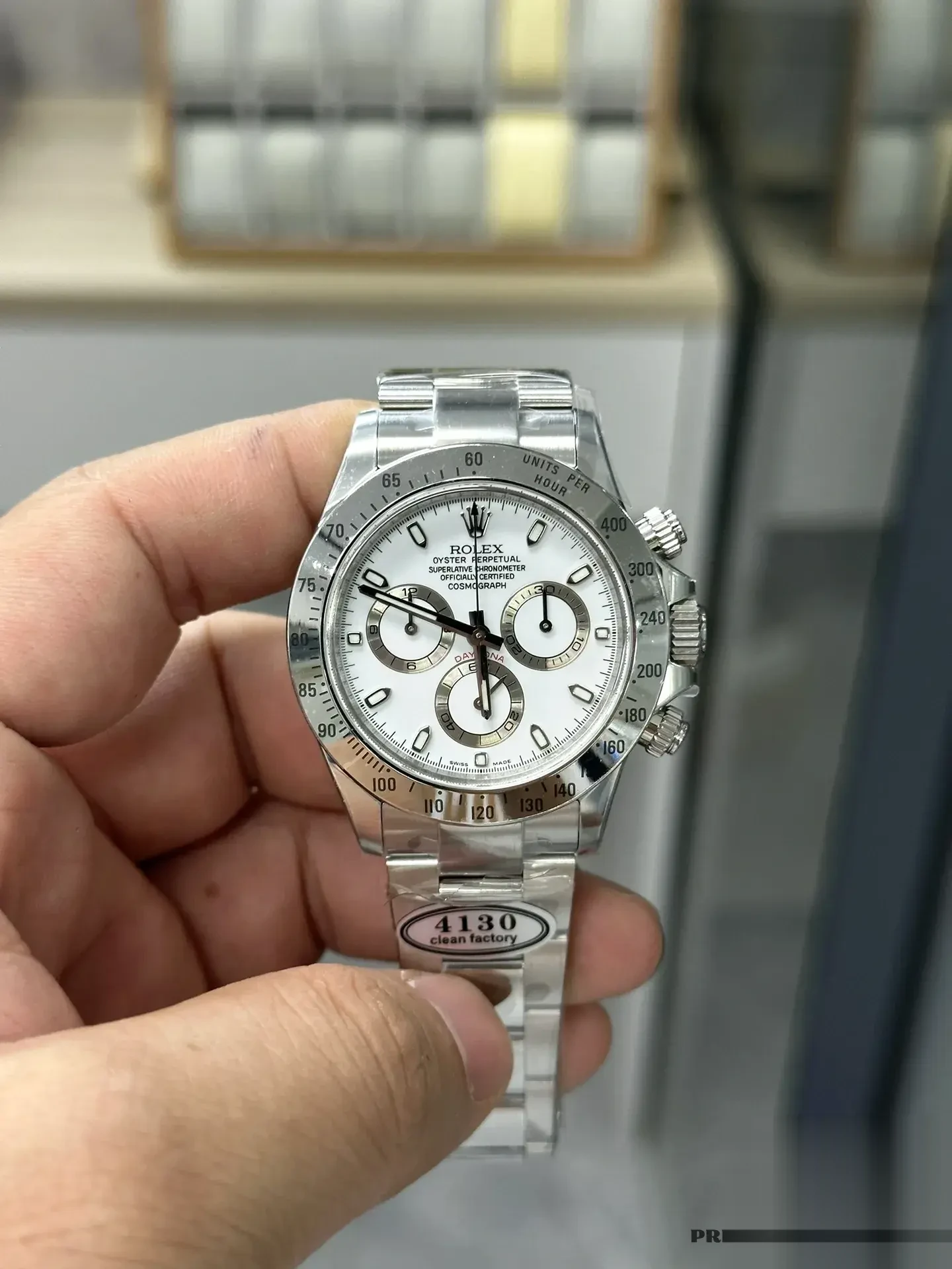 Rolex Daytona 116520 superclone 40mm — caseback detail