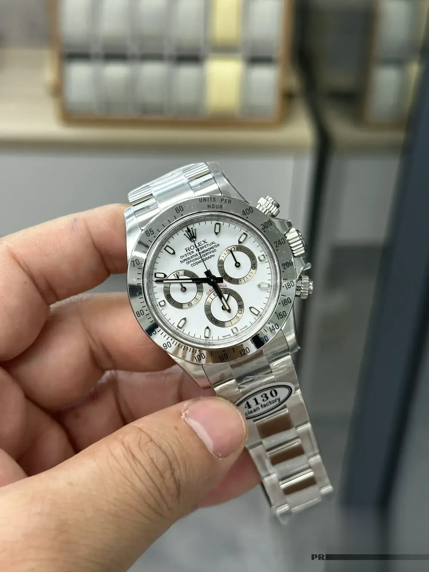 Daytona 116520 swiss clone — wrist shot