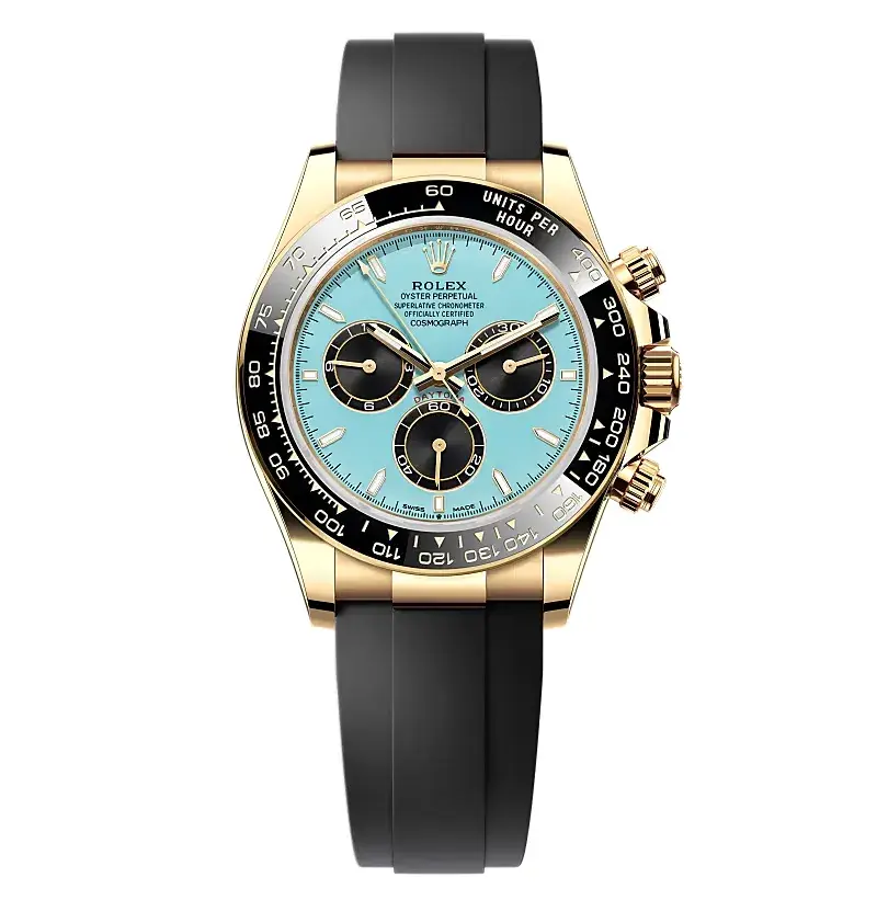 Daytona 126518LN swiss super clone black dial — front view