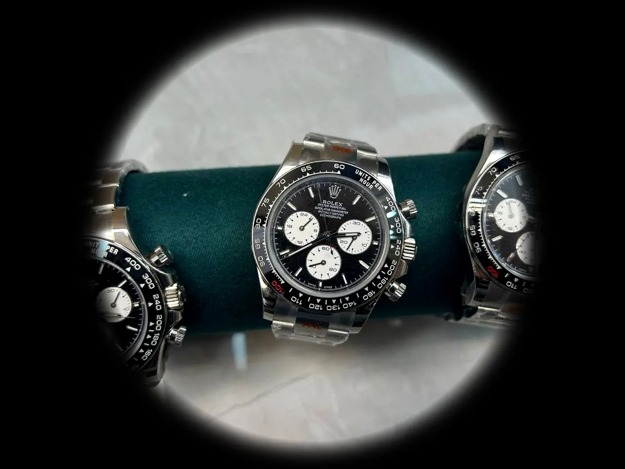 Daytona 126529LN super clone black dial — bezel macro