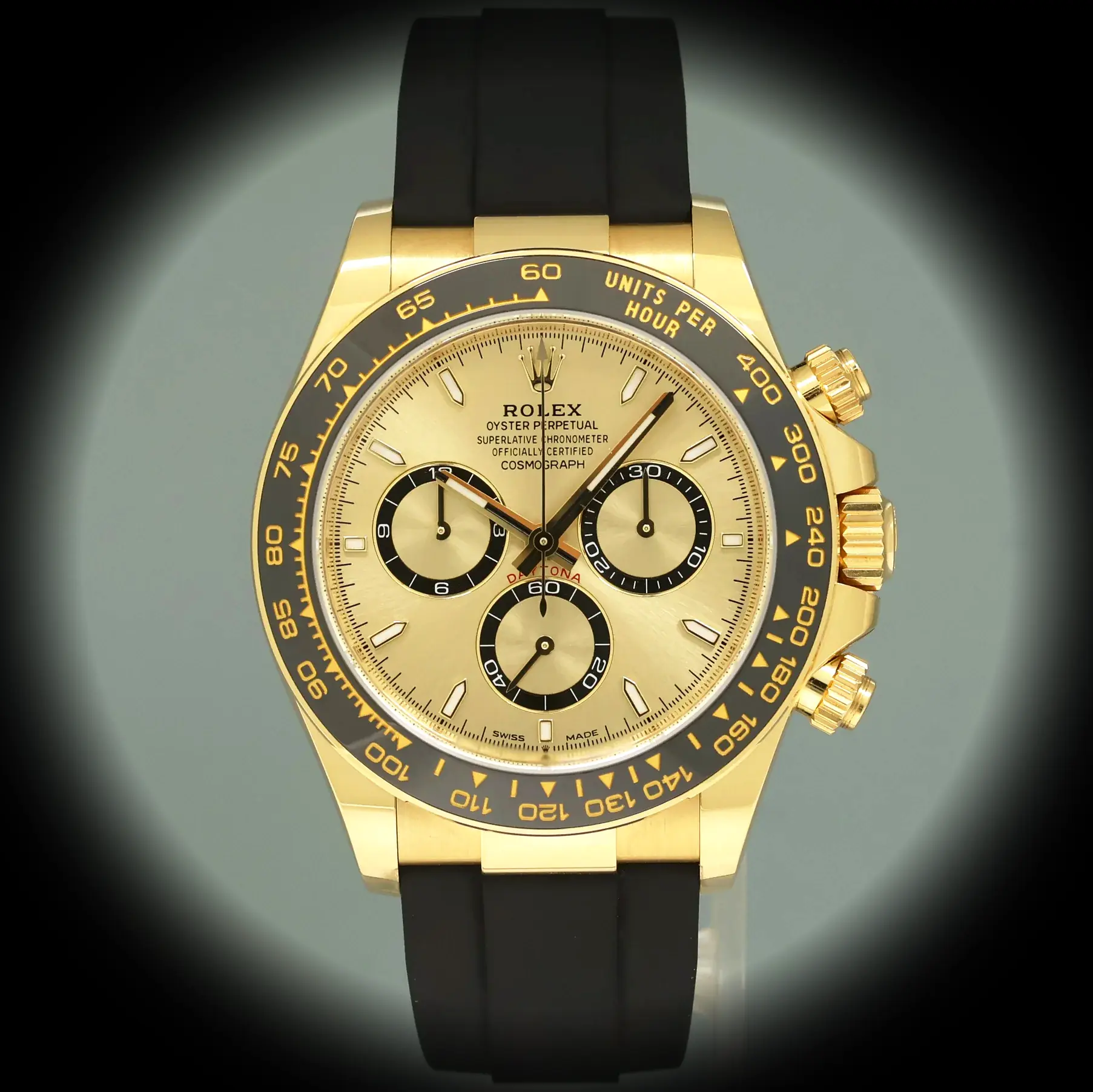 Rolex Daytona 126518LN swiss super clone 40mm — dial close-up