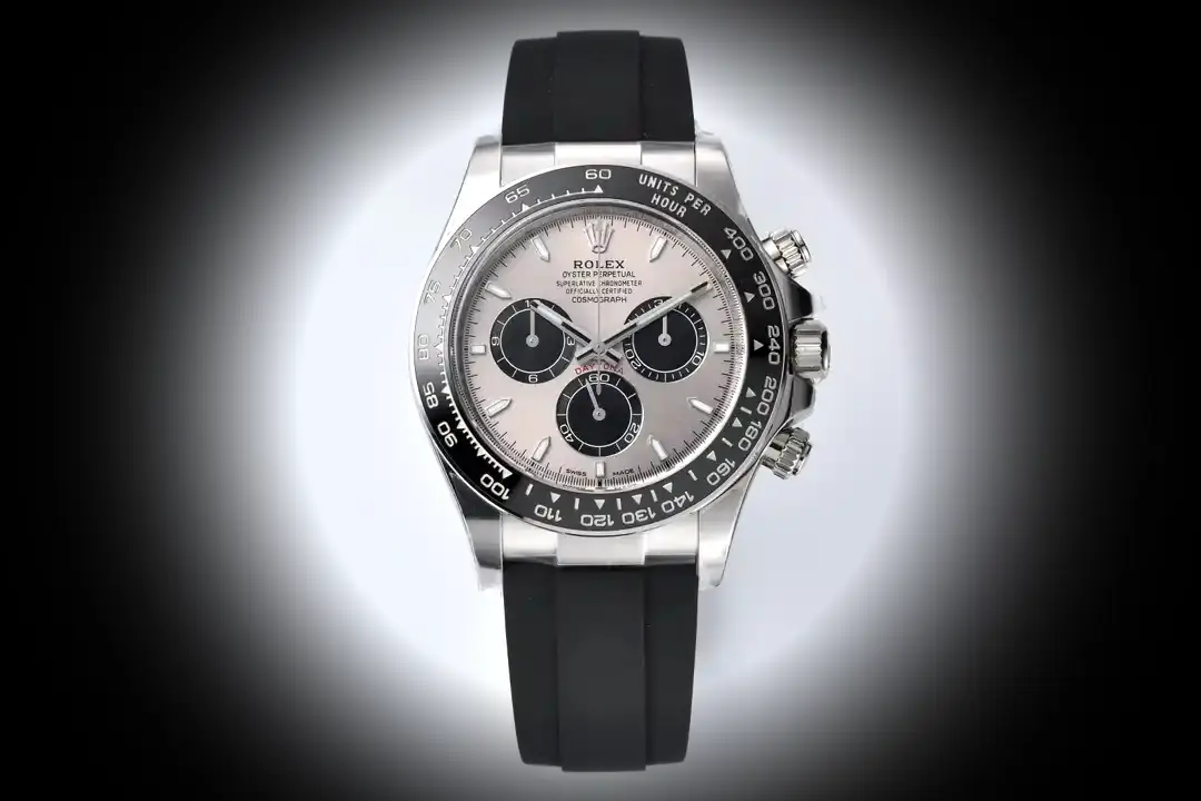 Rolex Daytona 126519LN Ghost eta clone 40mm — dial close-up