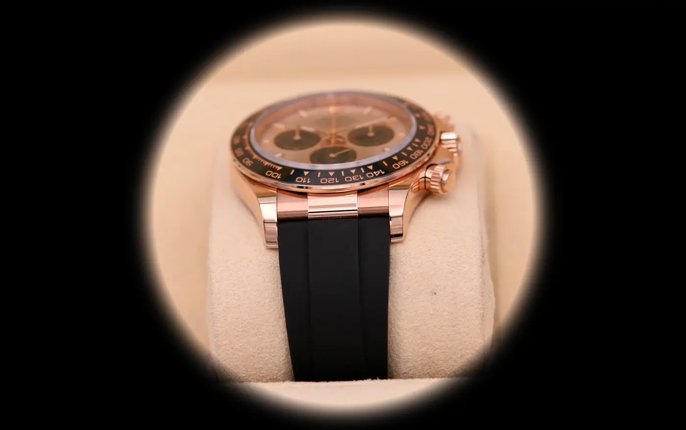 Daytona 126515LN swiss clone sundust dial — caseback detail