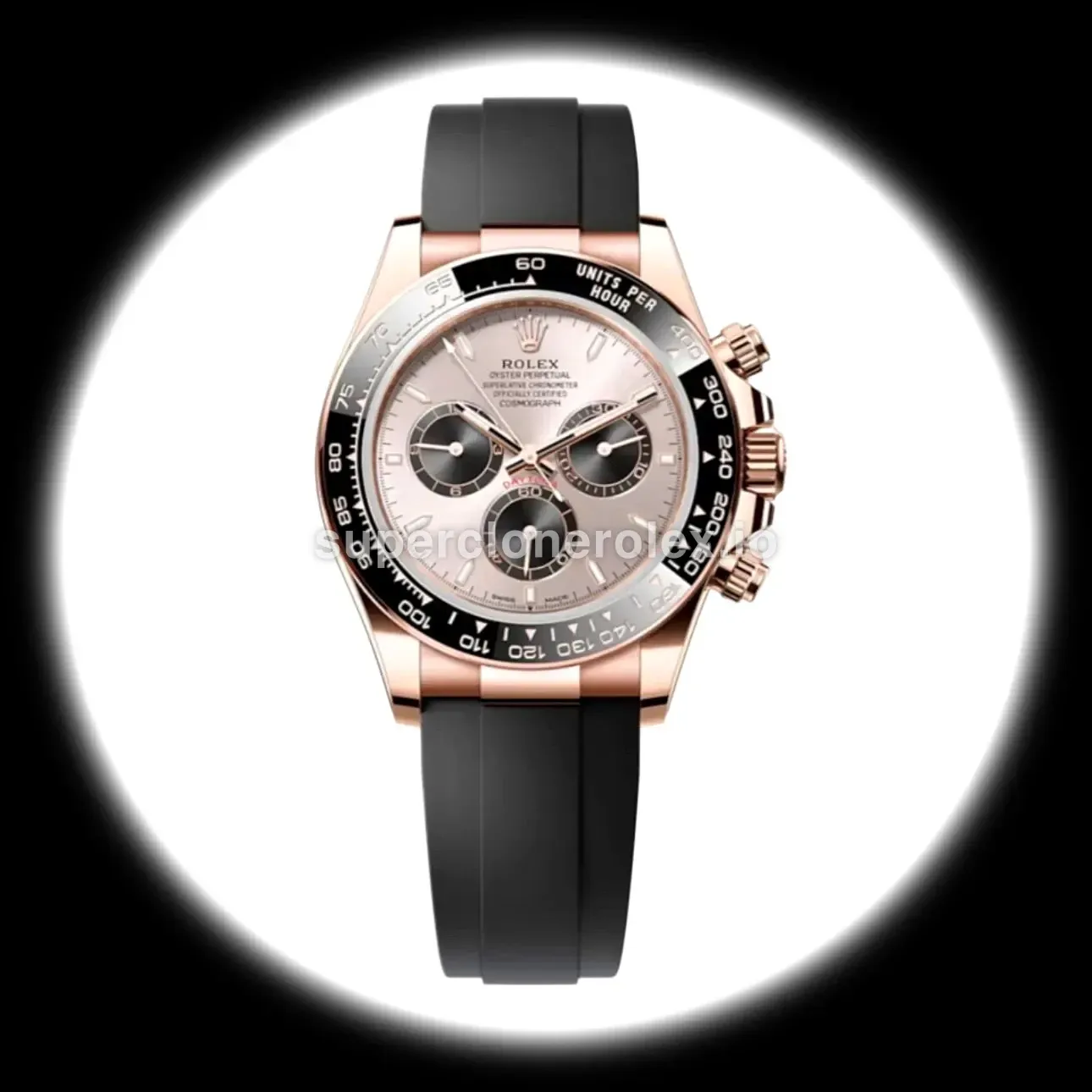 Rolex Daytona 126515LN swiss super clone sundust dial — front view