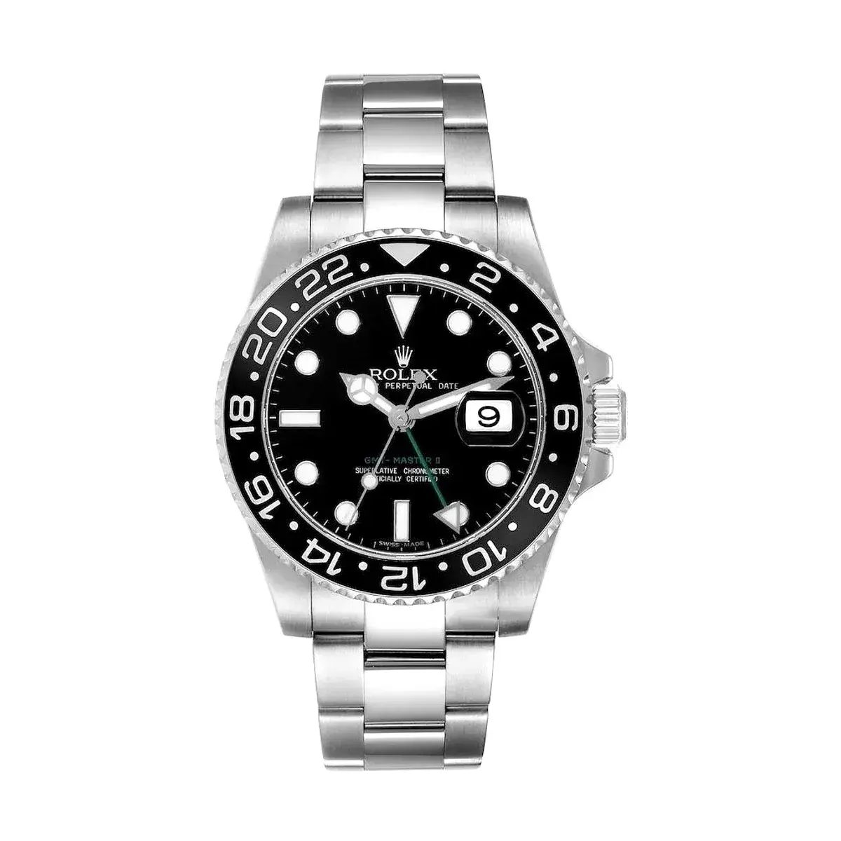 Rolex GMT-Master 116710LN superclone black dial — front view