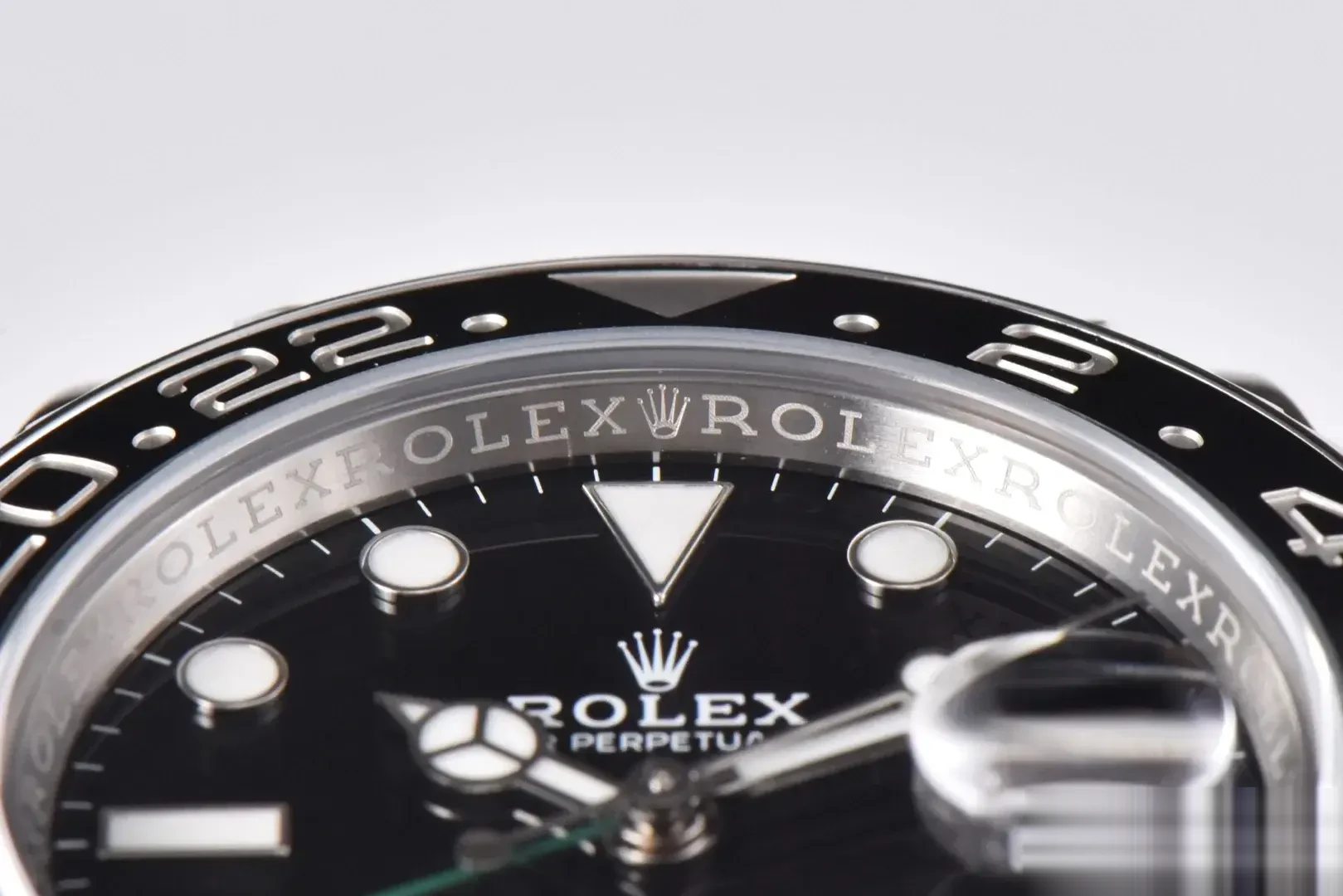 GMT-Master 116710LN swiss clone 40mm — dial close-up