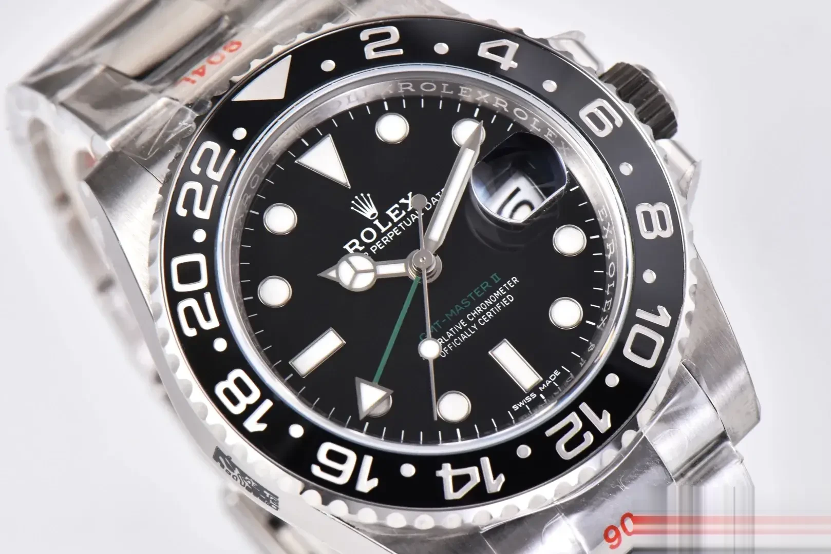 GMT-Master 116710LN eta clone 40mm — crown and case detail
