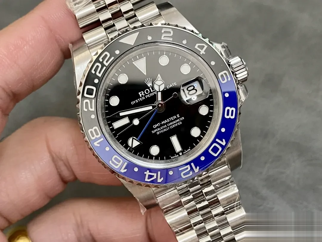 Rolex GMT-Master 126710BLNR super clone black dial — caseback detail