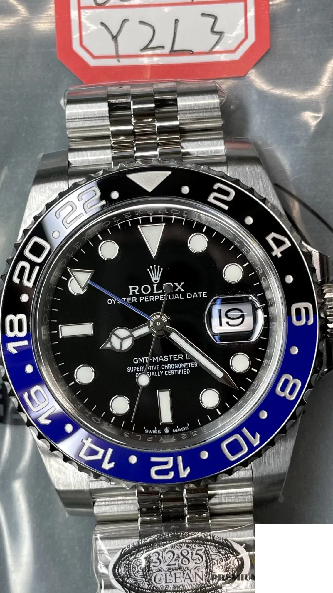 Rolex GMT-Master 126710BLNR super clone 40mm — caseback detail