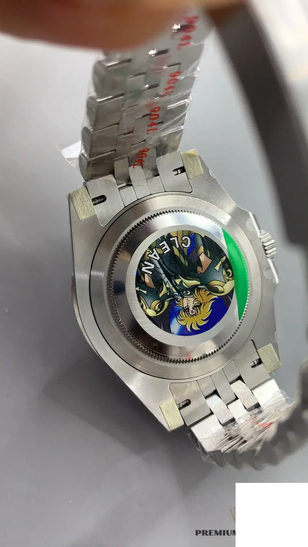 Rolex GMT-Master 126710BLNR super clone — caseback detail