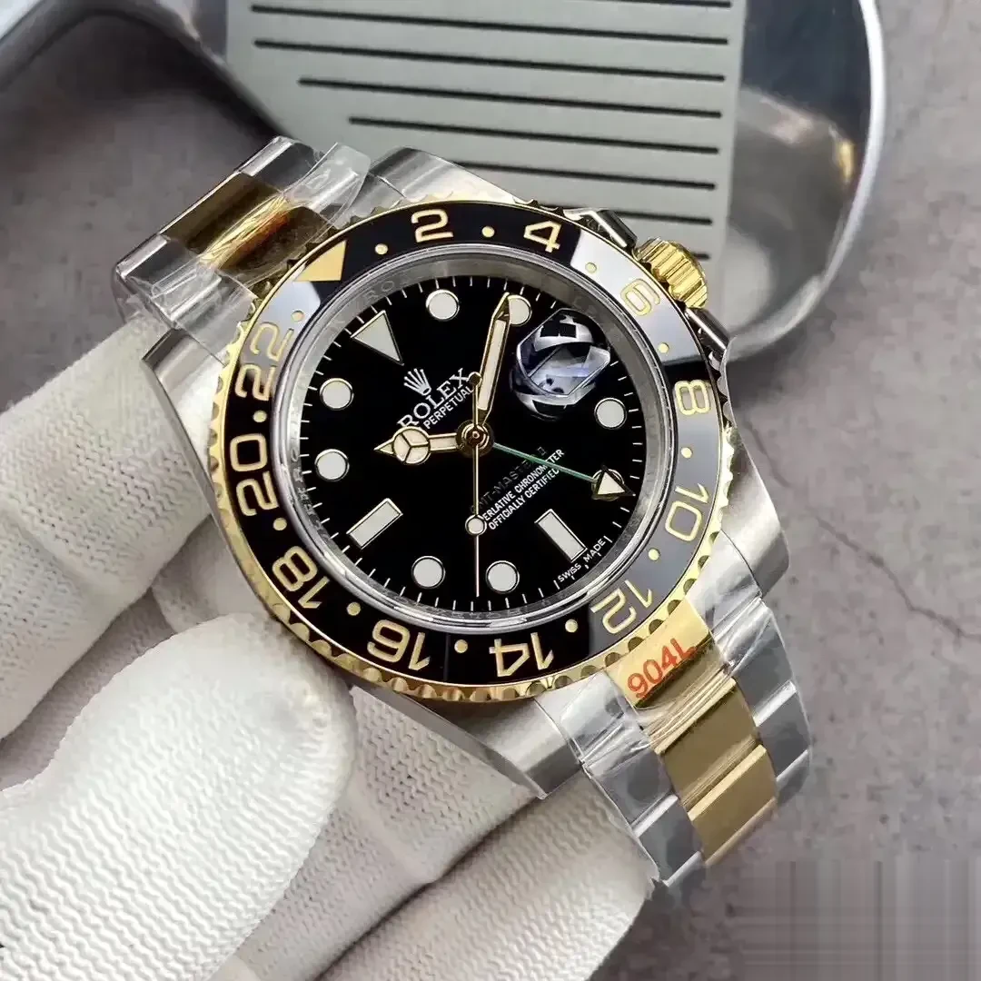 Rolex GMT-Master 126710BLRO eta clone — side profile