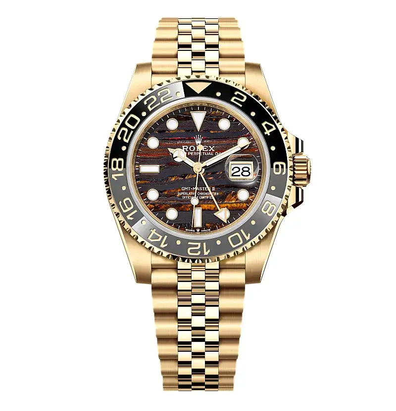 Rolex GMT-Master 126718GRNR super clone black dial — front view