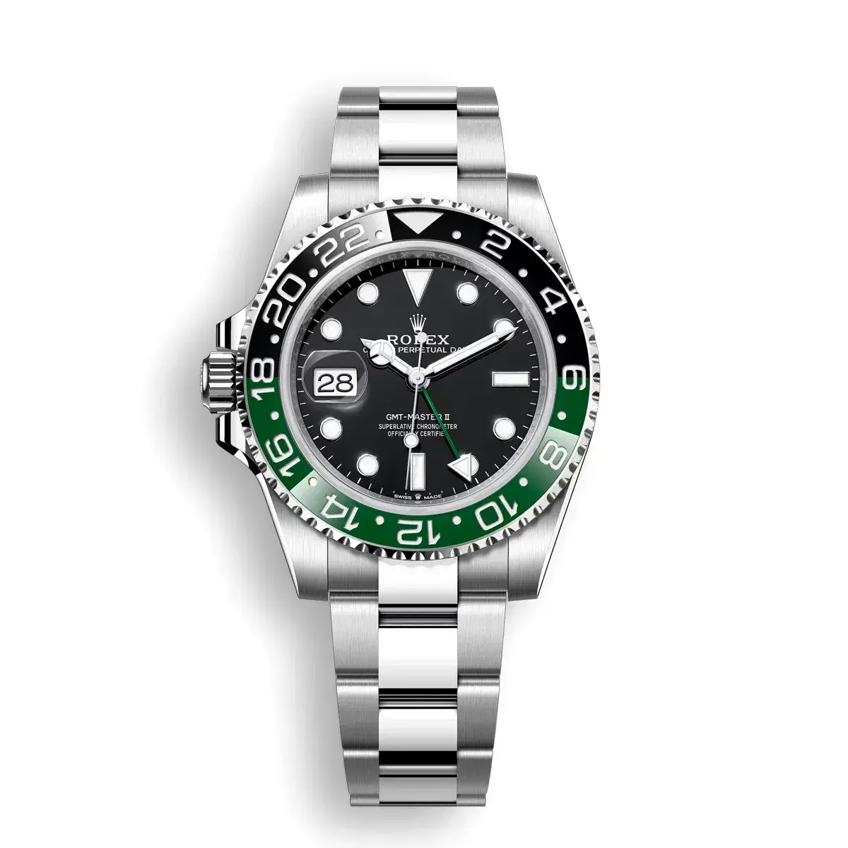 Rolex GMT-Master 126720VTNR eta clone black dial — front view