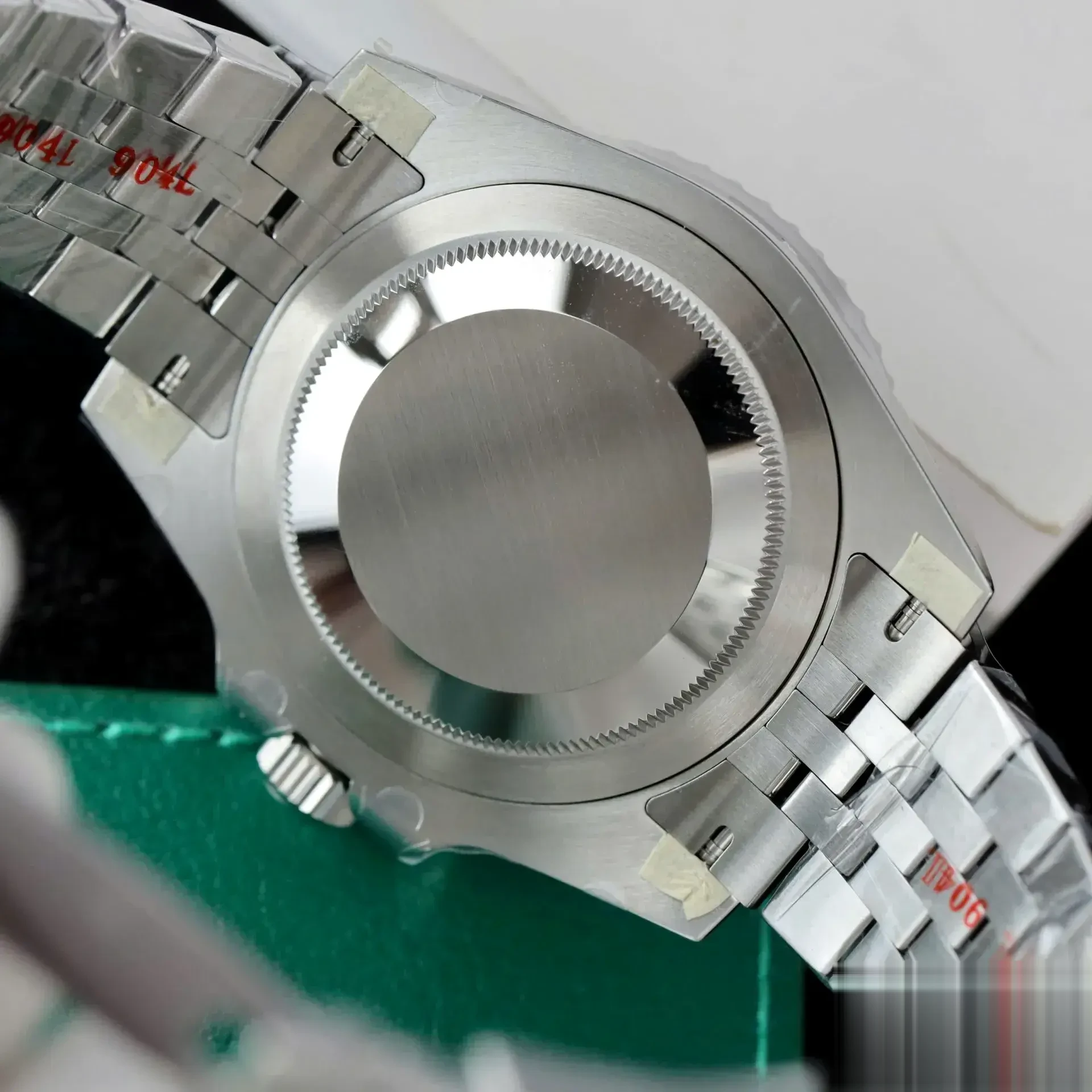 Rolex GMT-Master 126729VTNR swiss super clone black dial — angled view