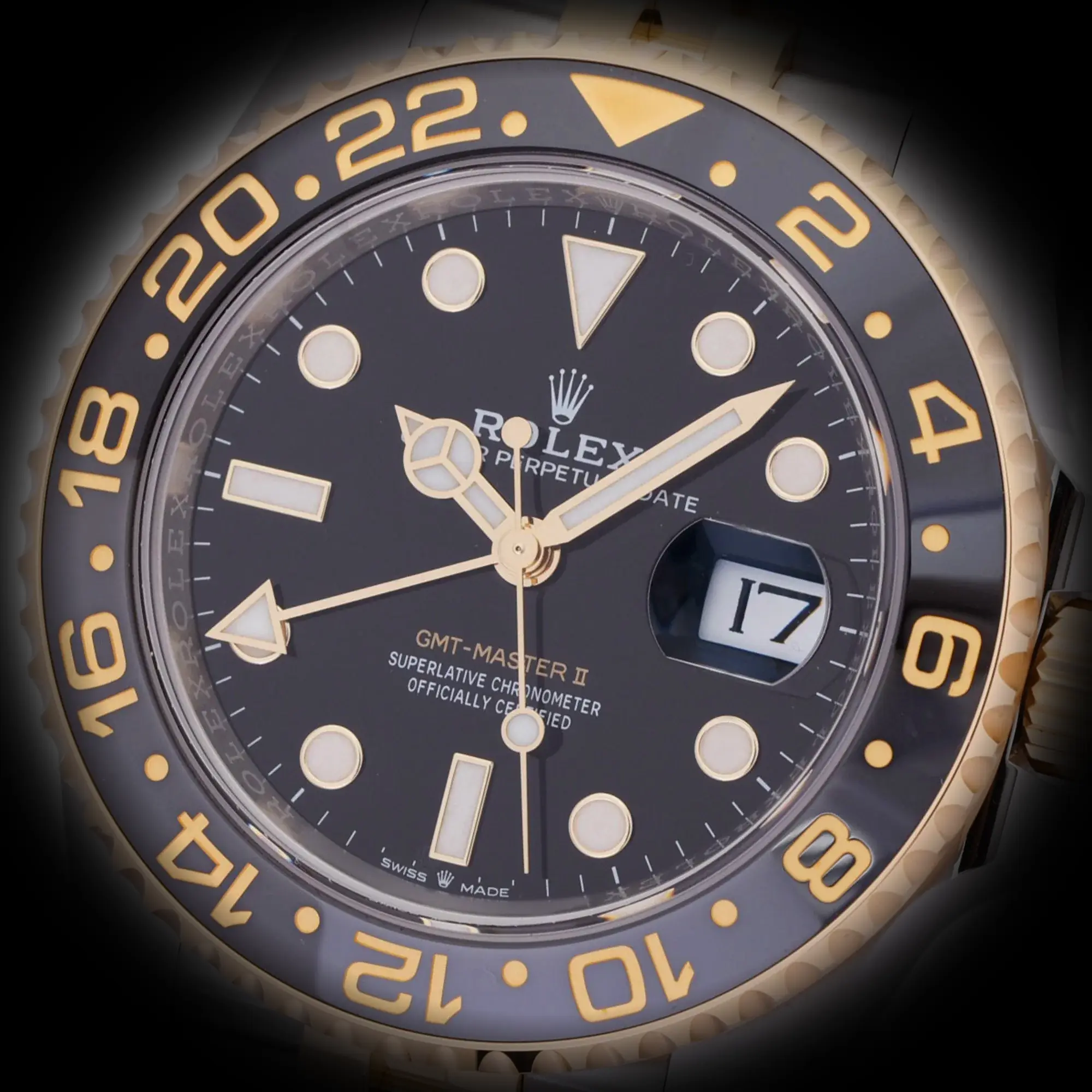 GMT-Master 126713GRNR eta clone — side profile