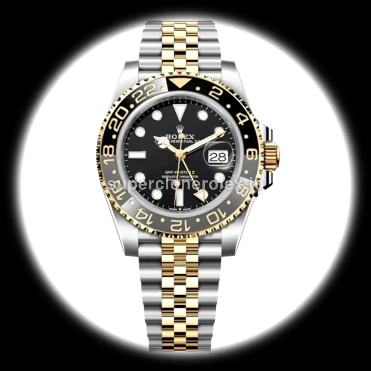 GMT-Master 126713GRNR superclone black dial — front view