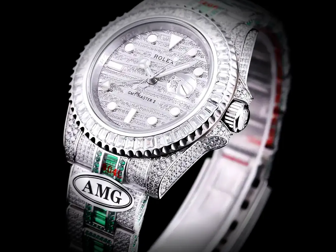 GMT-Master 116769TBR eta clone diamond dial — caseback detail