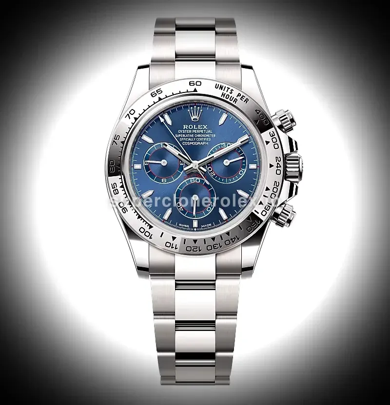 Rolex Daytona 126509 Bright Blue Dial White Gold replica watch