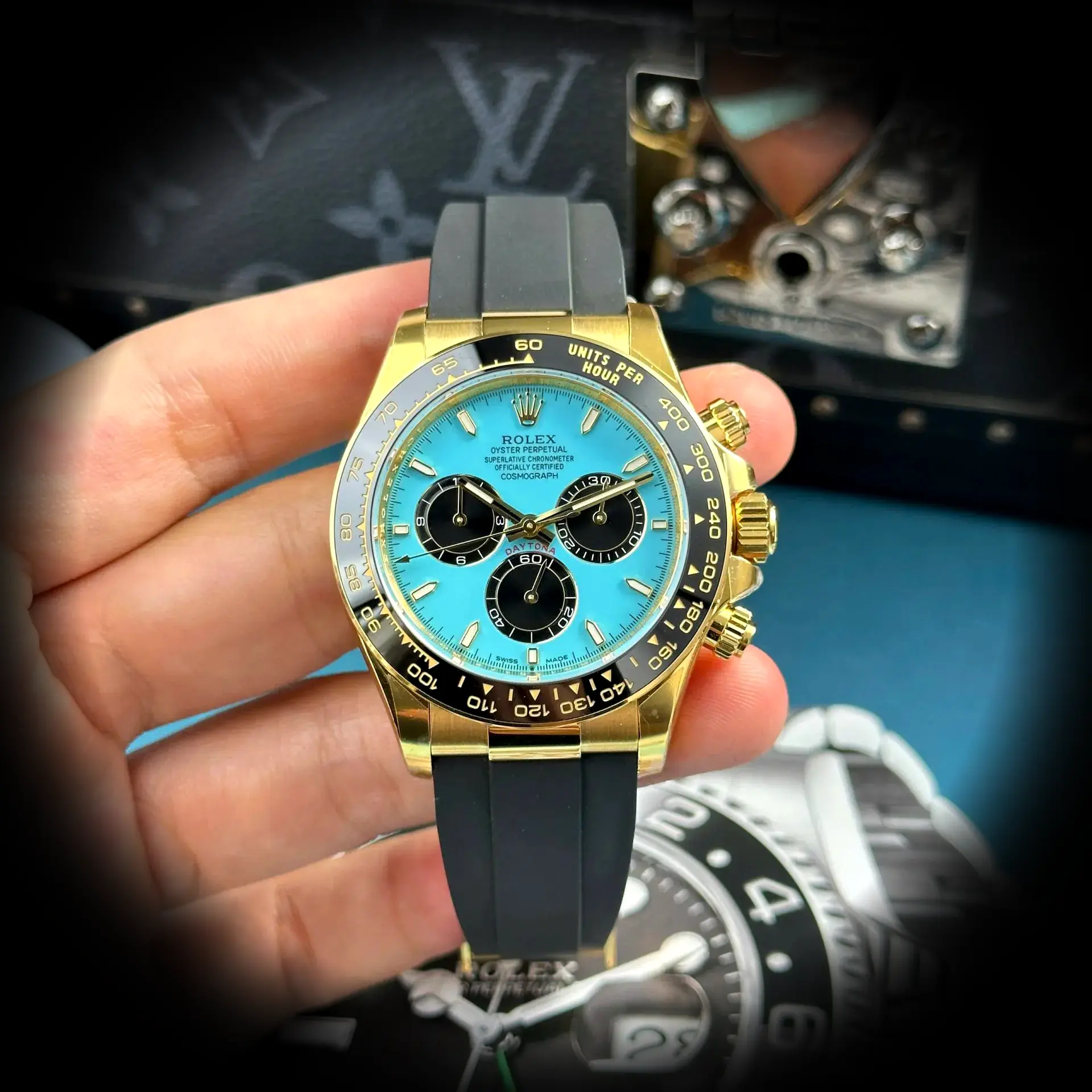 Daytona 126518LN Tiffany superclone 40mm — dial close-up
