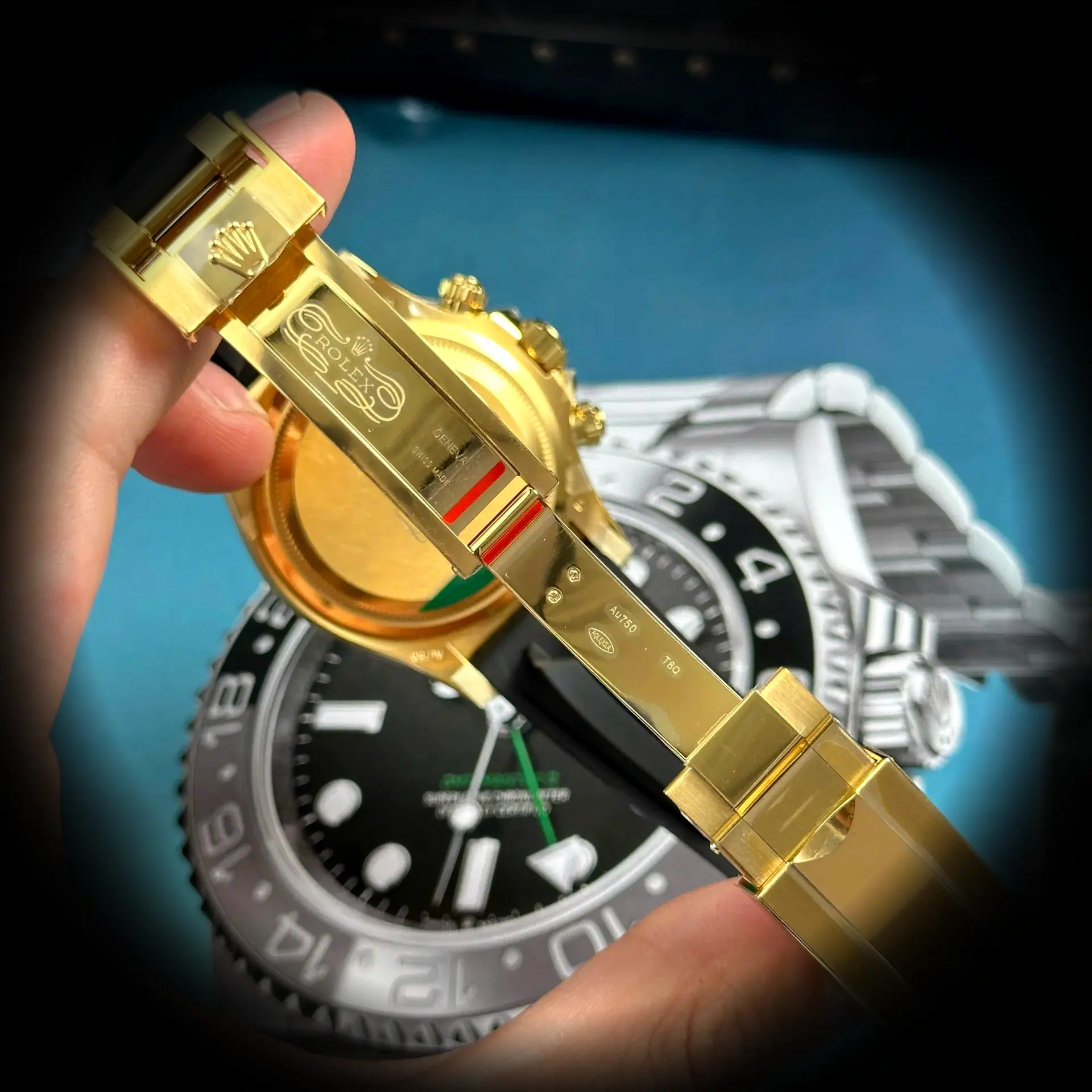 Daytona 126518LN superclone — dial close-up