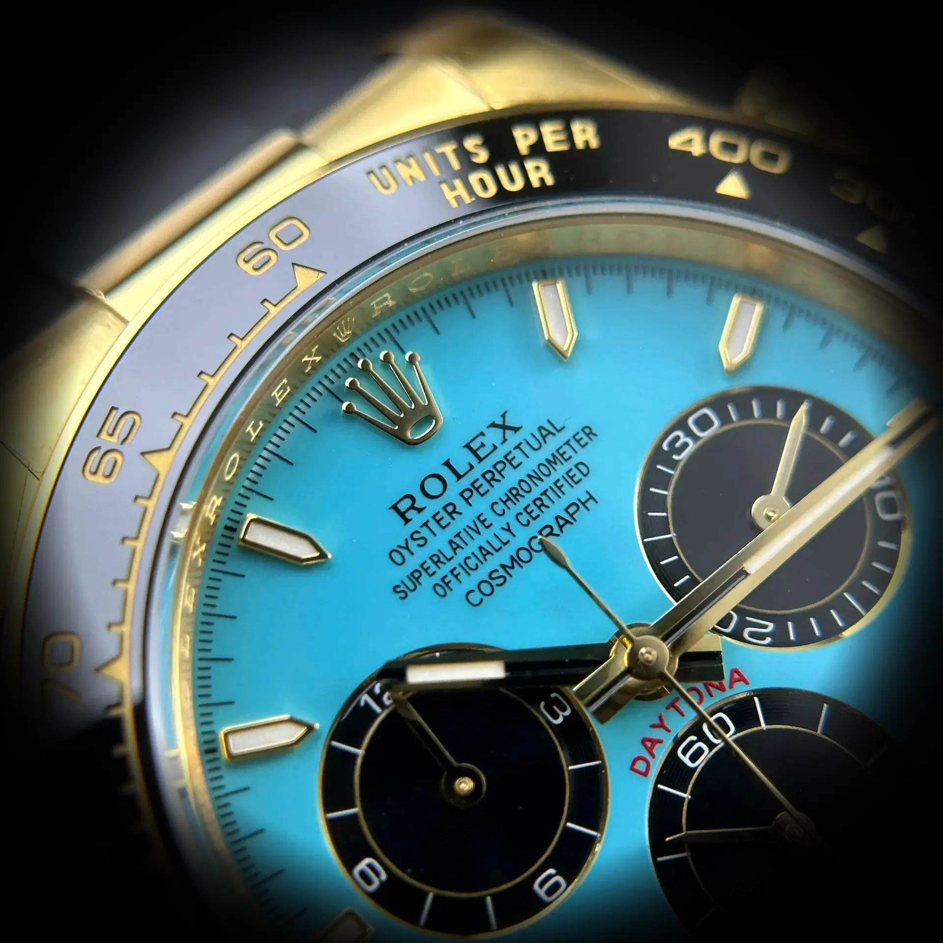 Daytona 126518LN swiss clone 40mm — crown and case detail