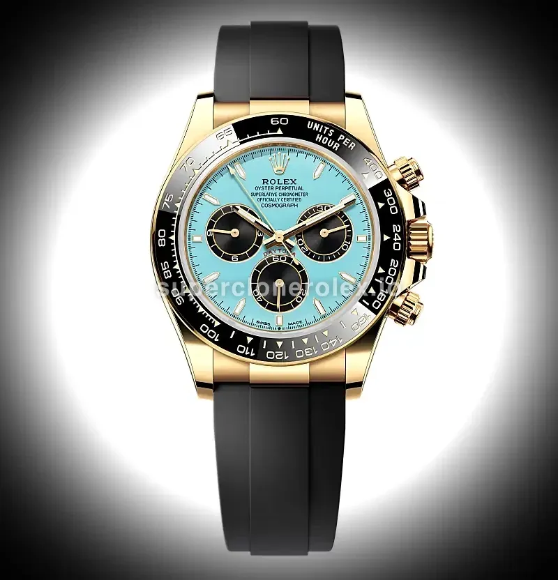 Rolex Daytona 126518LN Tiffany super clone turquoise blue dial — front view