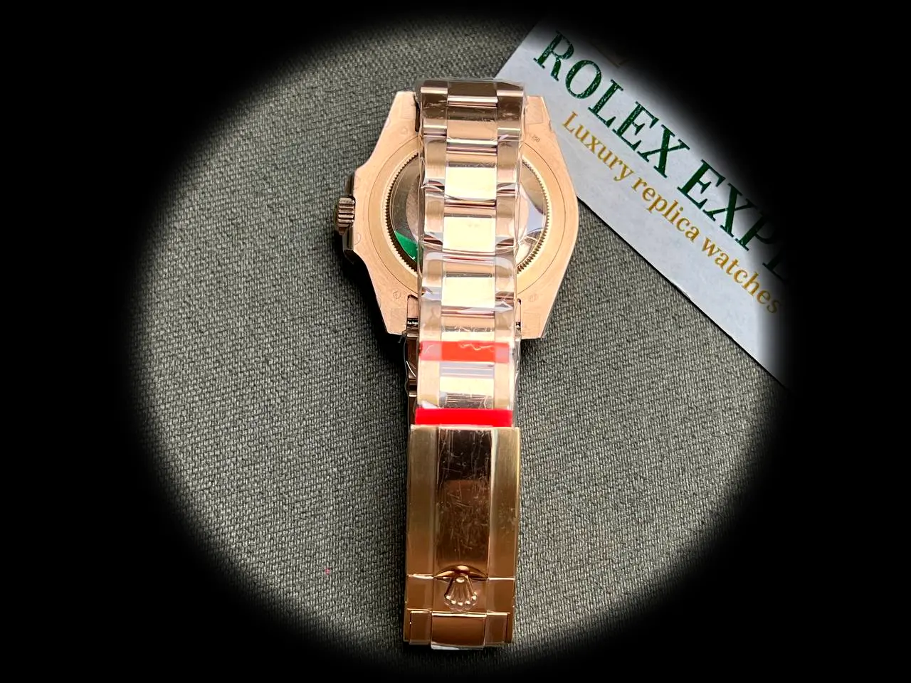 Rolex GMT-Master 126715CHNR swiss clone 40mm — caseback detail