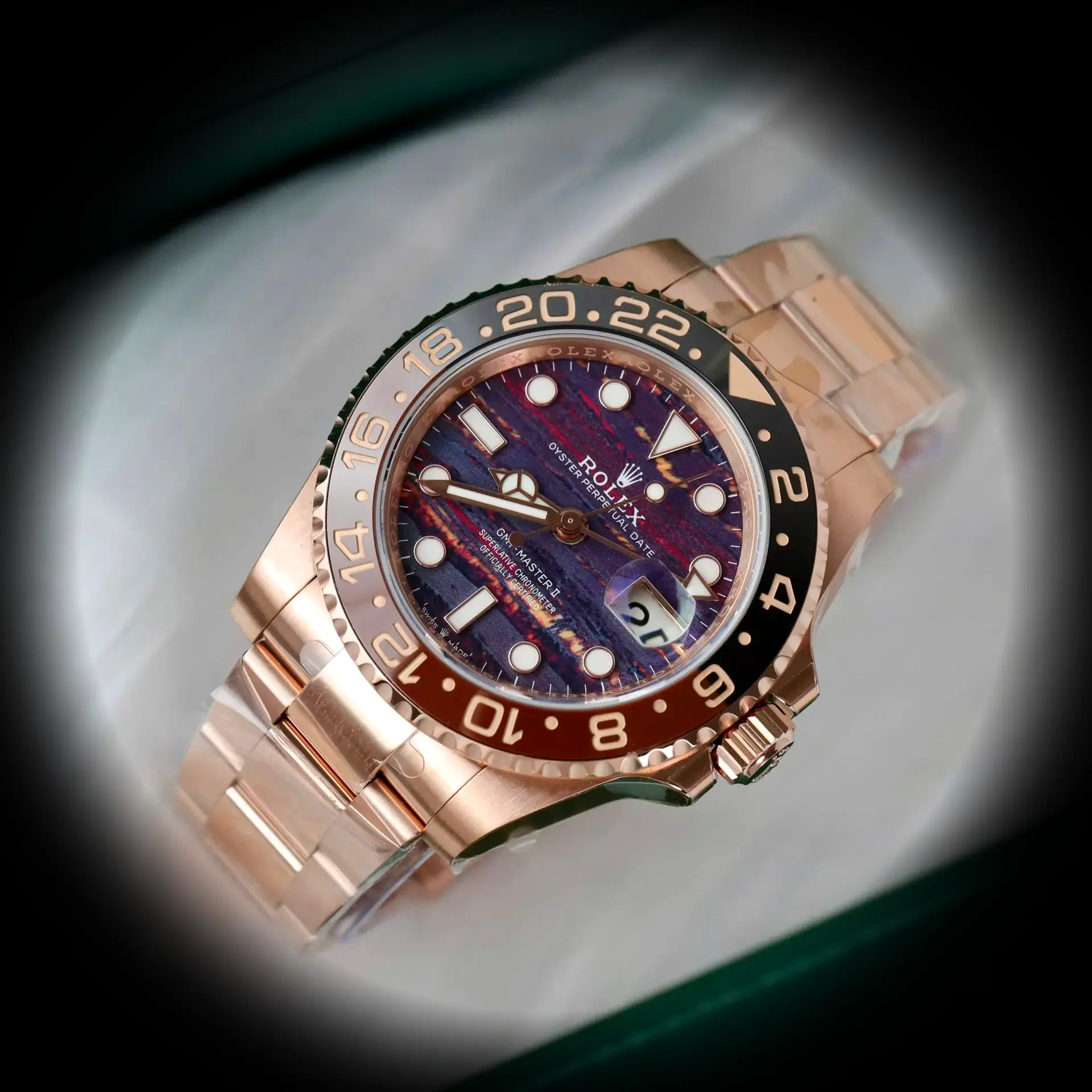 GMT-Master 126715CHNR superclone — side profile
