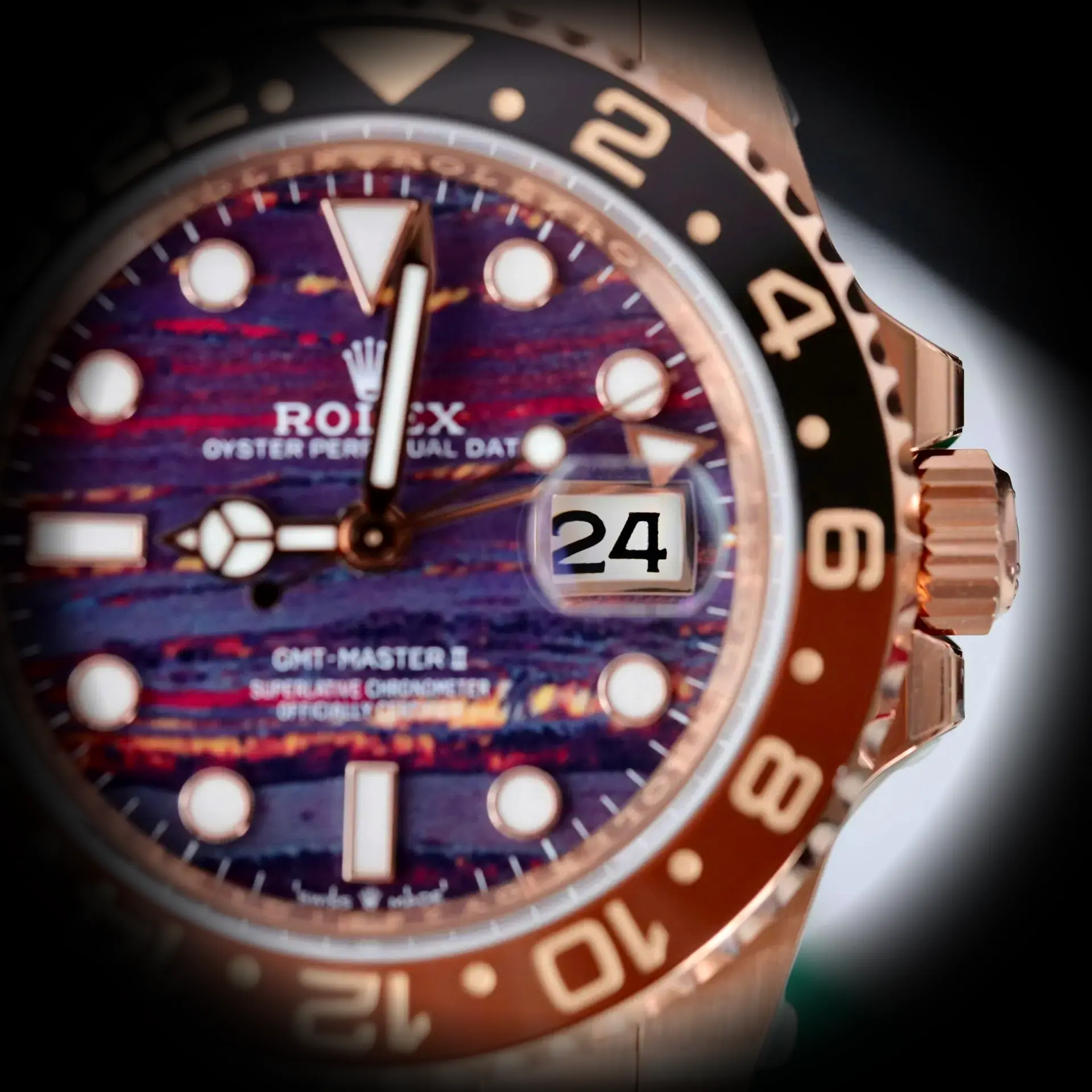 Rolex GMT-Master 126715CHNR swiss super clone — bracelet detail