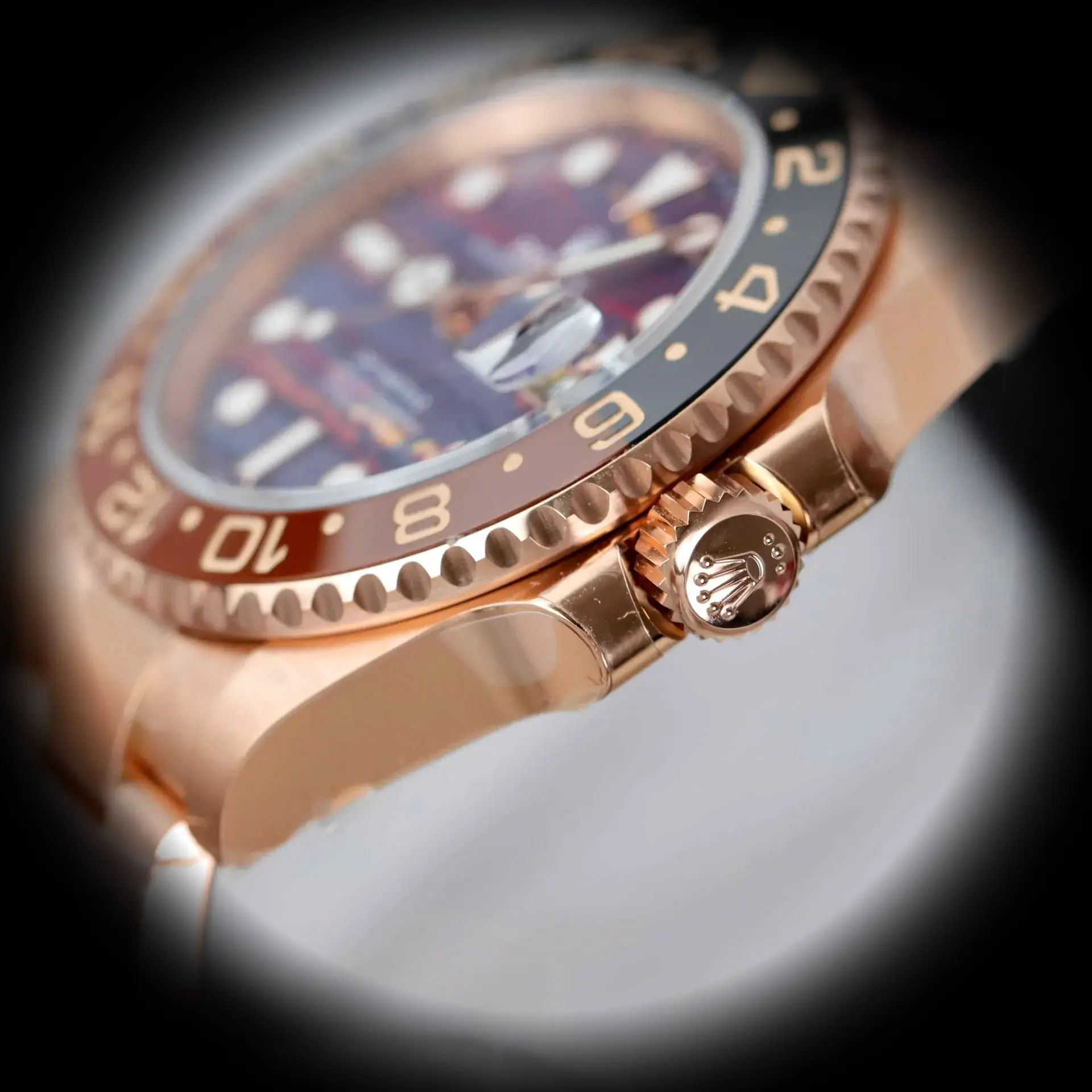 GMT-Master 126715CHNR swiss clone — lume shot