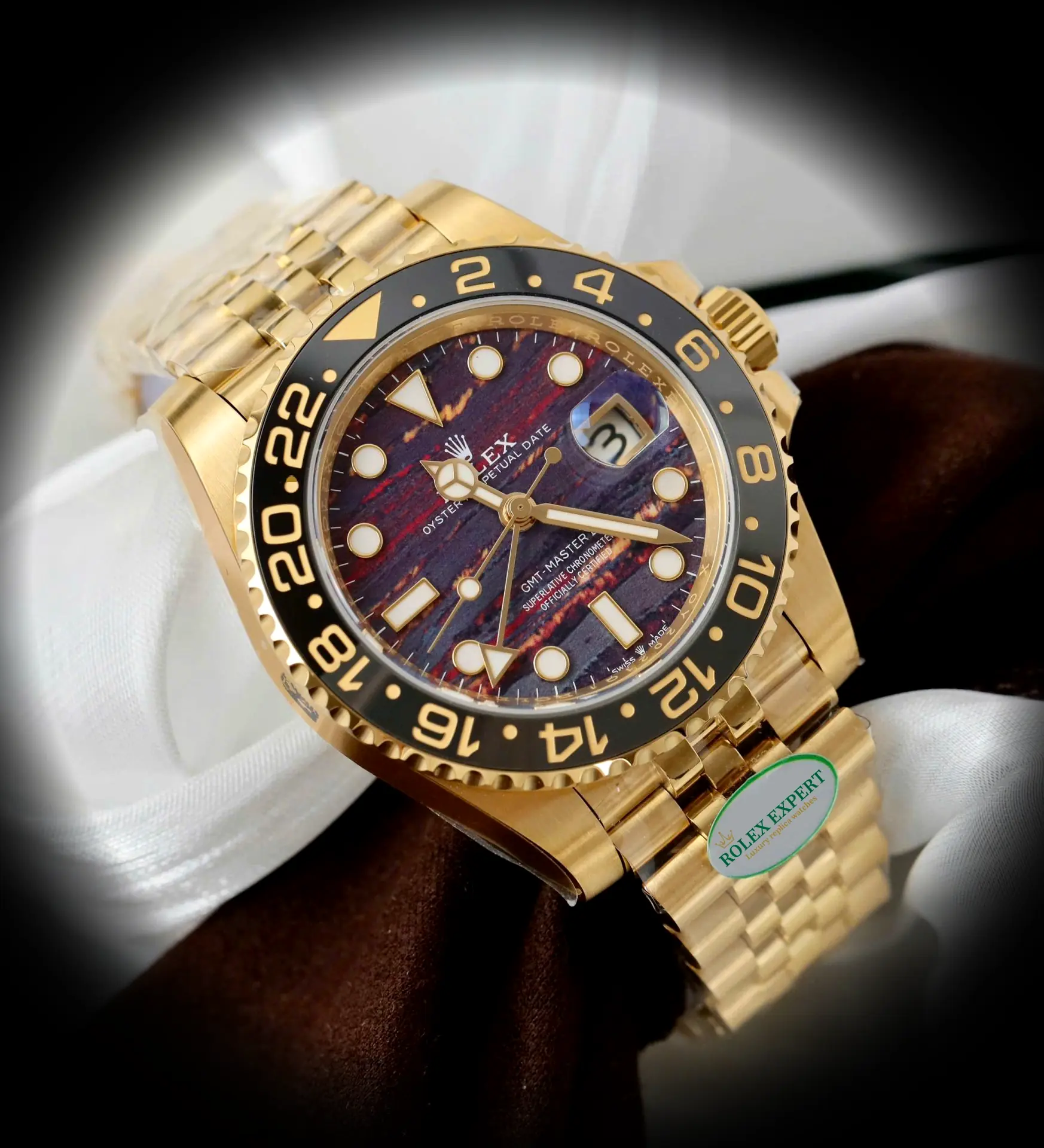 GMT-Master 126718GRNR swiss clone — side profile