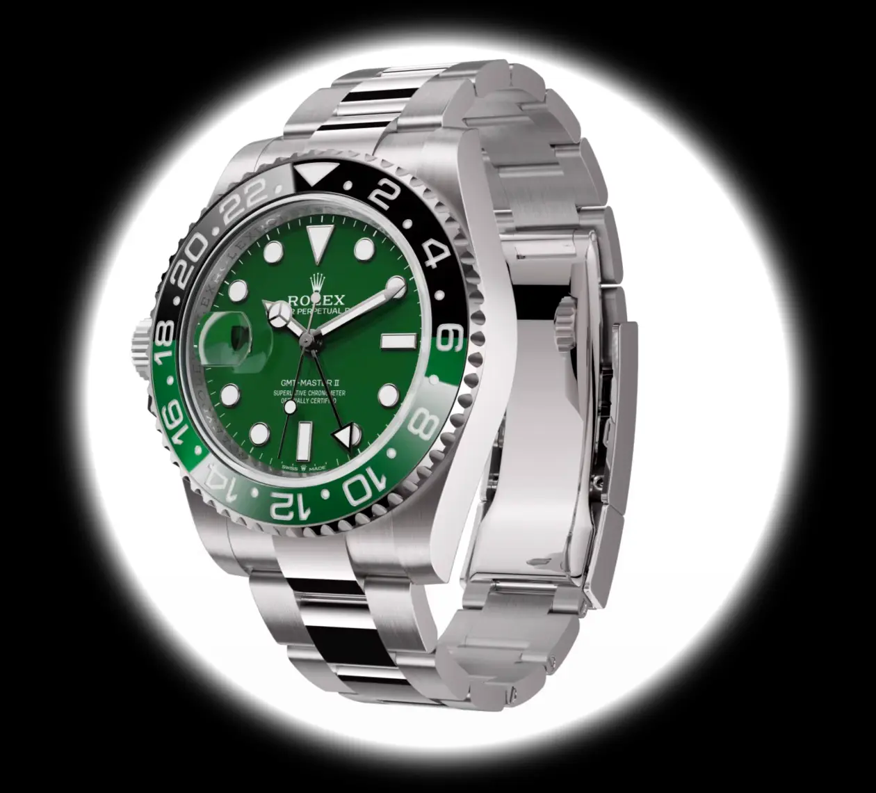 Rolex GMT-Master 126729VTNR eta clone — side profile