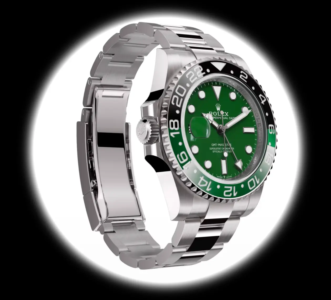 GMT-Master 126729VTNR eta clone 40mm — crown and case detail