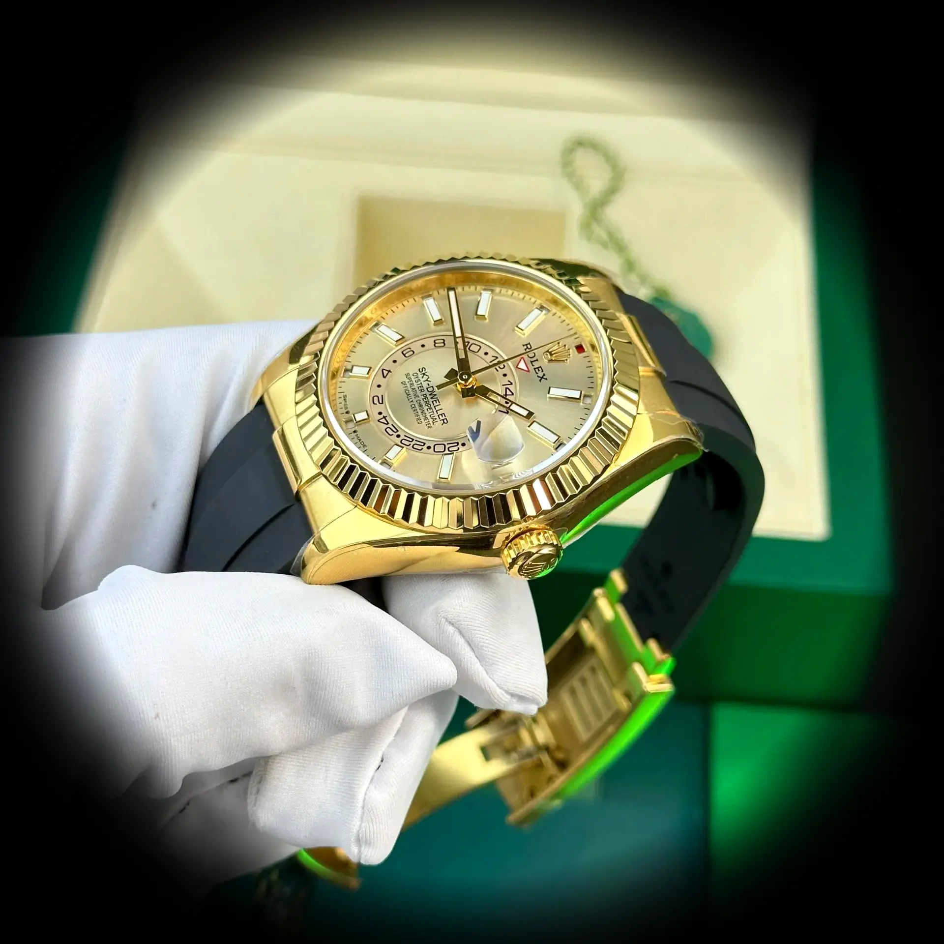 Rolex Sky-Dweller 336238 swiss super clone 42mm — wrist shot