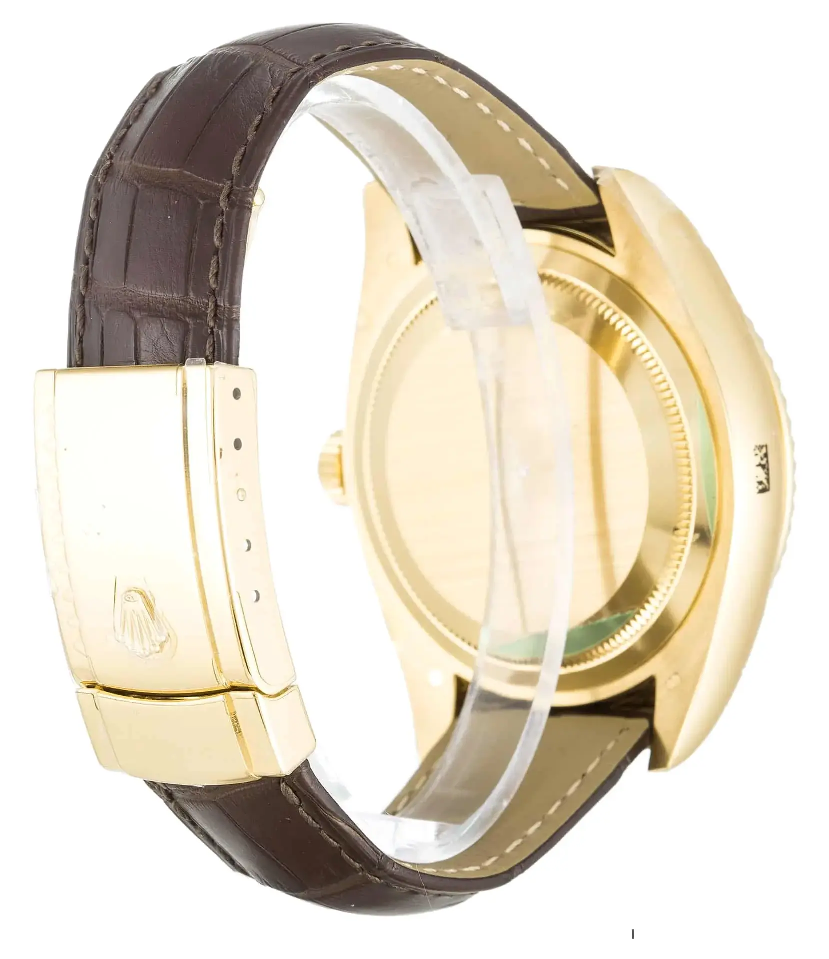 Rolex Sky-Dweller 326138 eta clone silver dial — caseback detail