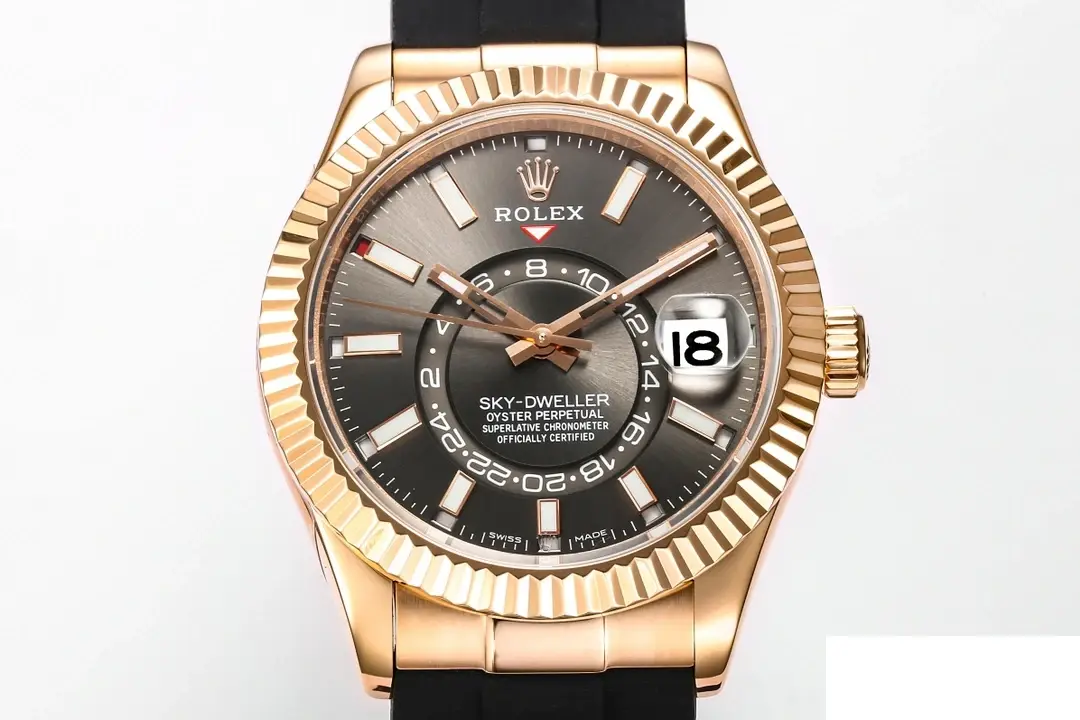 Rolex Sky-Dweller 326235 superclone white dial — caseback detail