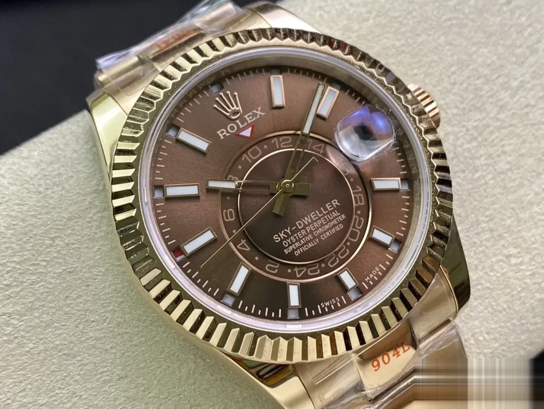 Rolex Sky-Dweller 326935 swiss clone 42mm — dial close-up