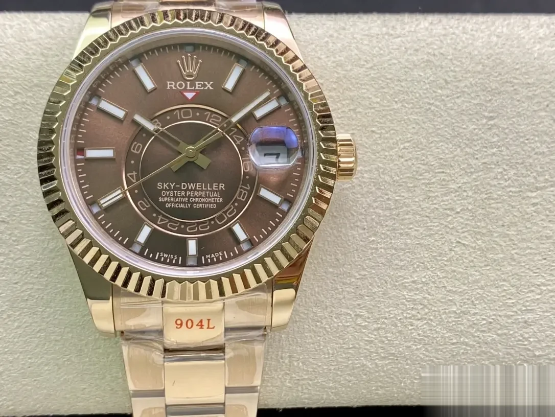 Rolex Sky-Dweller 326935 swiss super clone chocolate dial — caseback detail