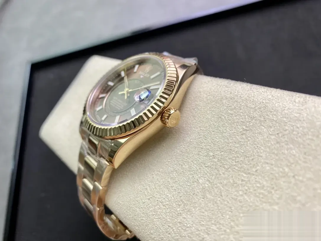Rolex Sky-Dweller 326935 eta clone 42mm — crown and case detail