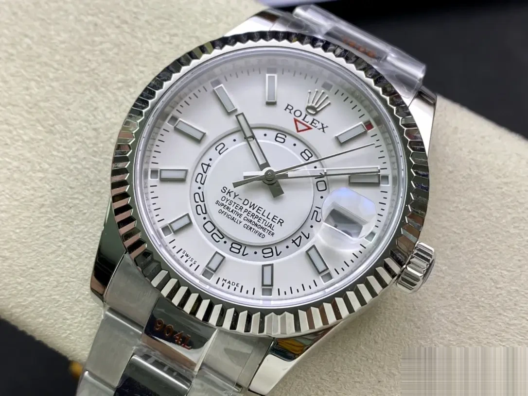 Rolex Sky-Dweller 326938 eta clone — side profile