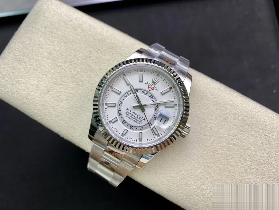 Rolex Sky-Dweller 326938 superclone white dial — caseback detail