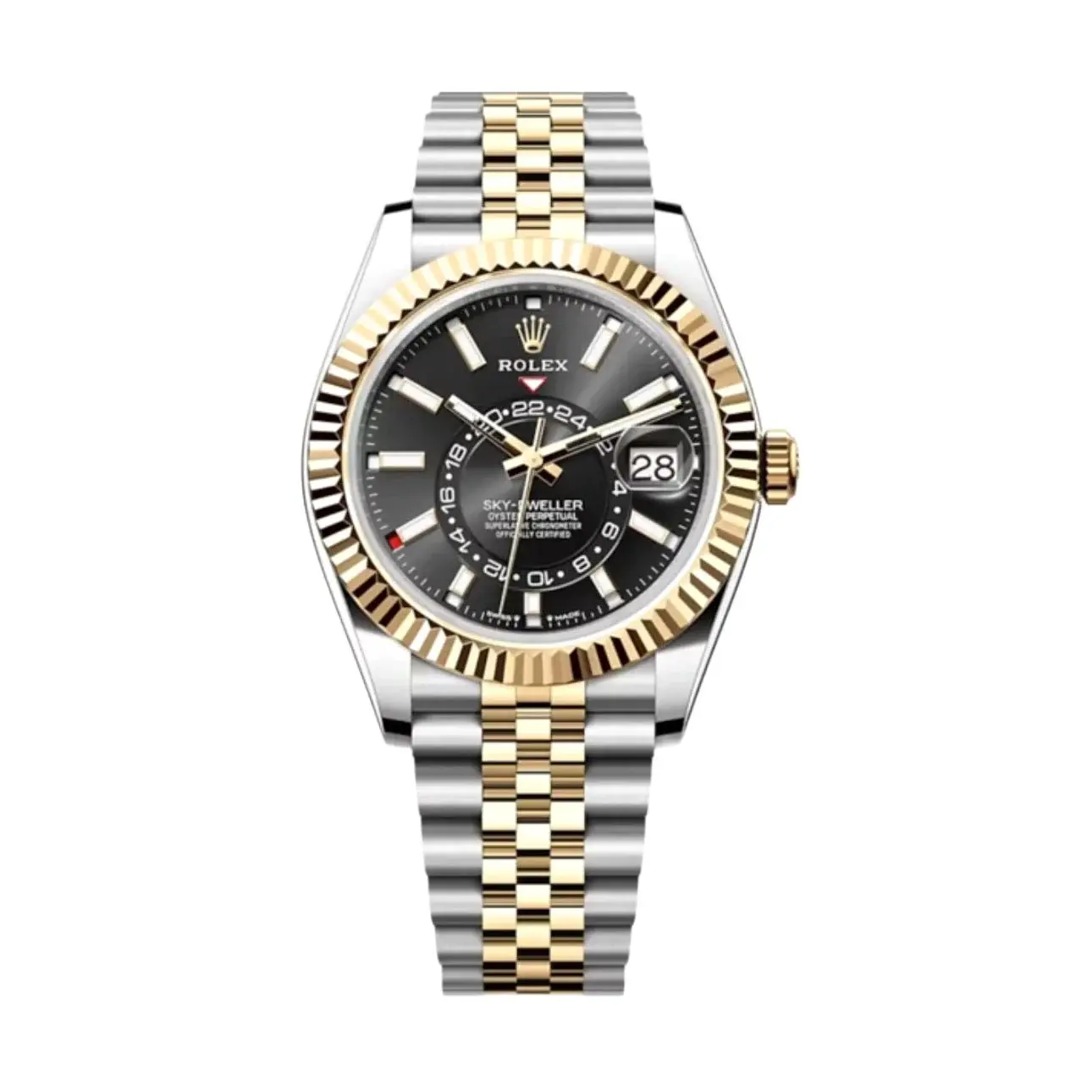 Rolex Sky-Dweller 336933 super clone bright black dial — front view