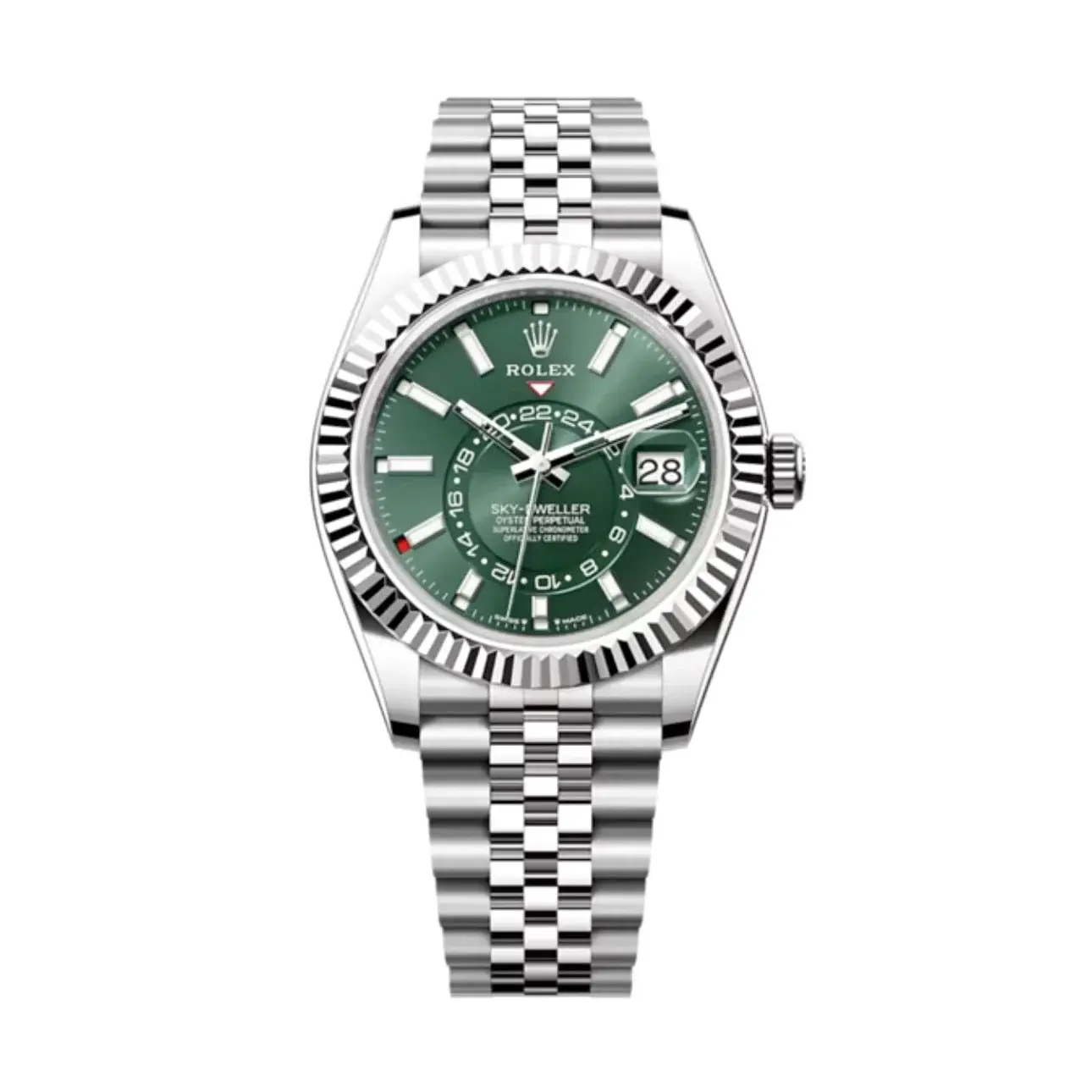 Rolex Sky-Dweller 336934 super clone green dial — front view