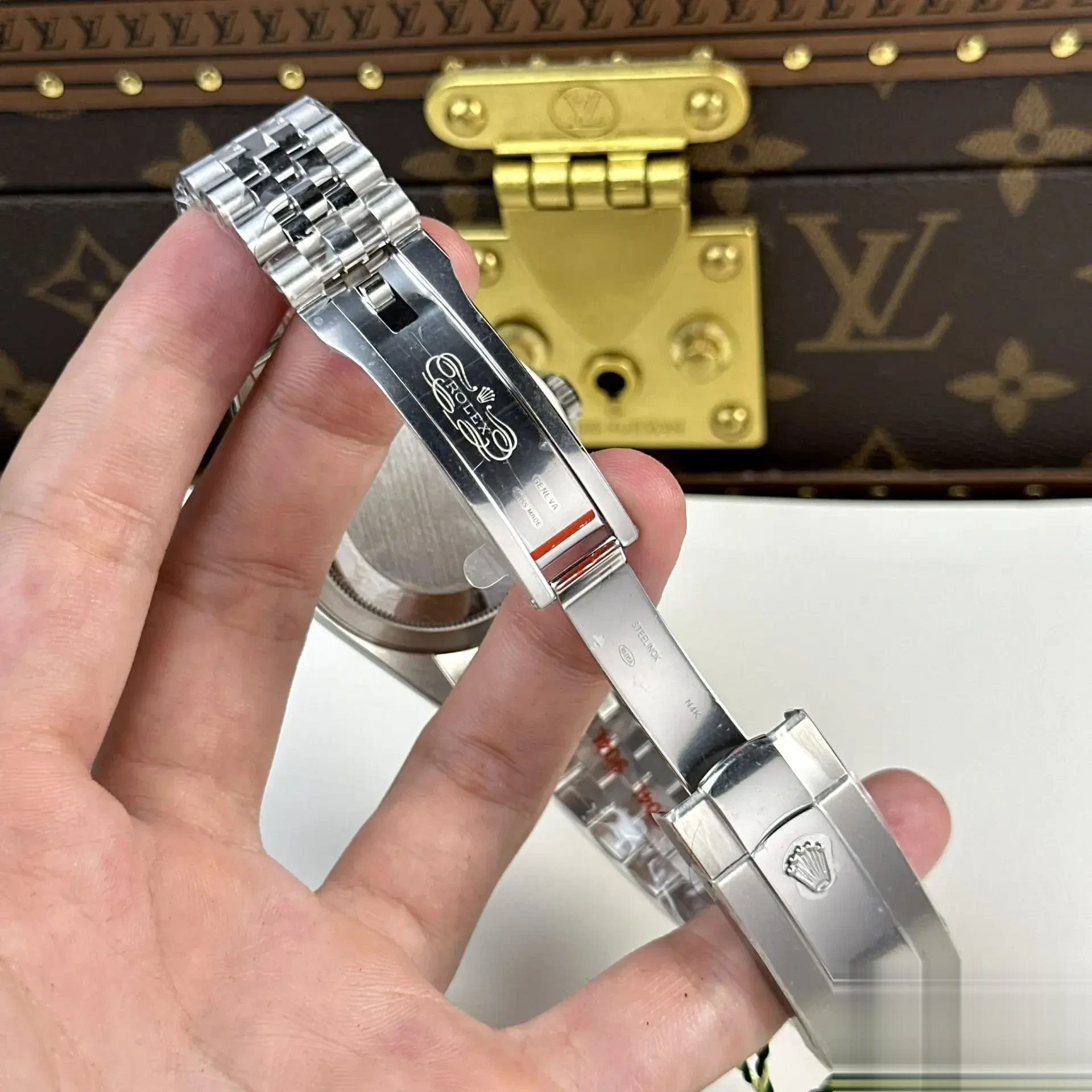 Rolex Sky-Dweller 336934 eta clone — lume shot