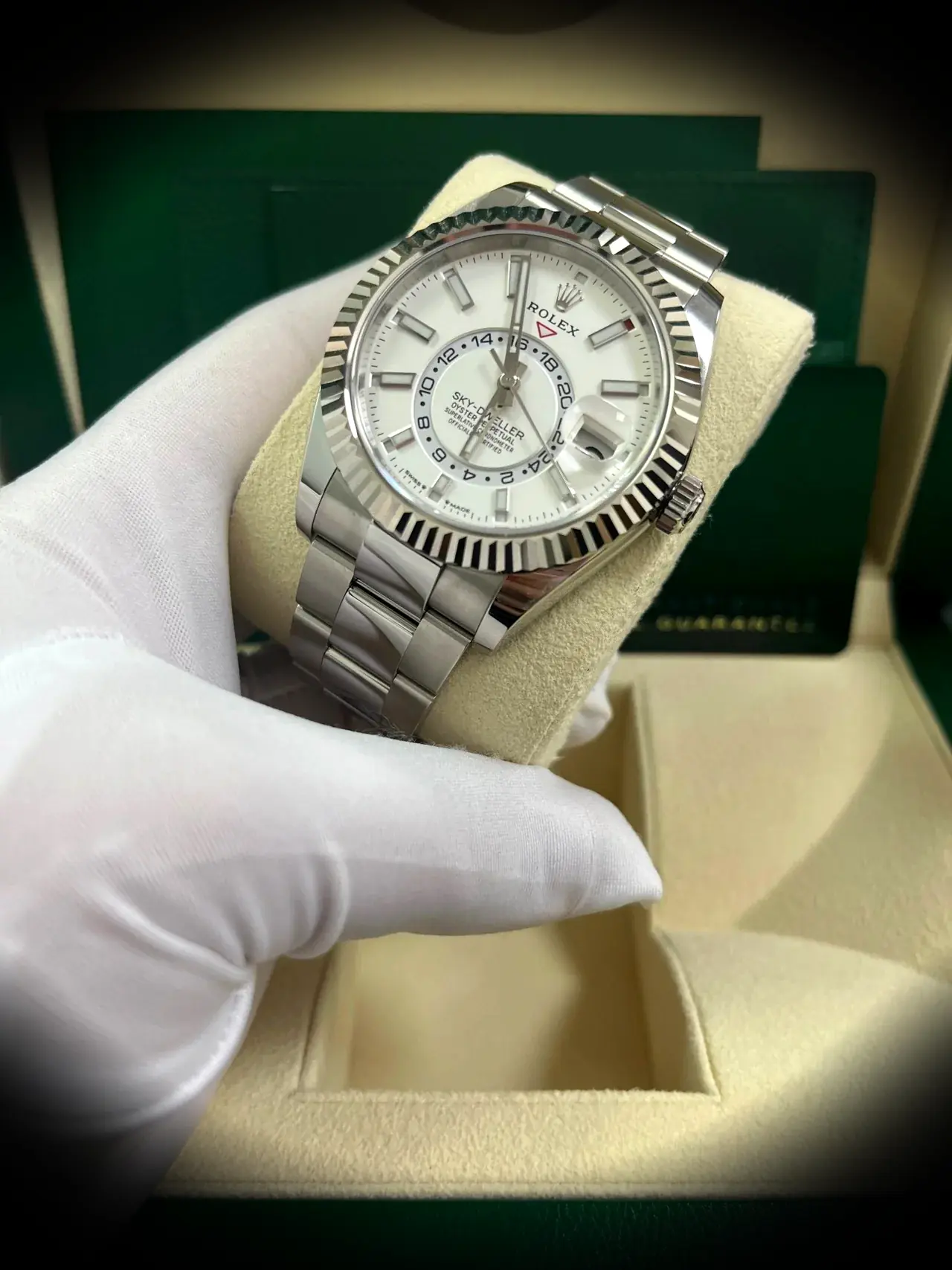 Rolex Sky-Dweller 336934 swiss super clone 42mm — dial close-up