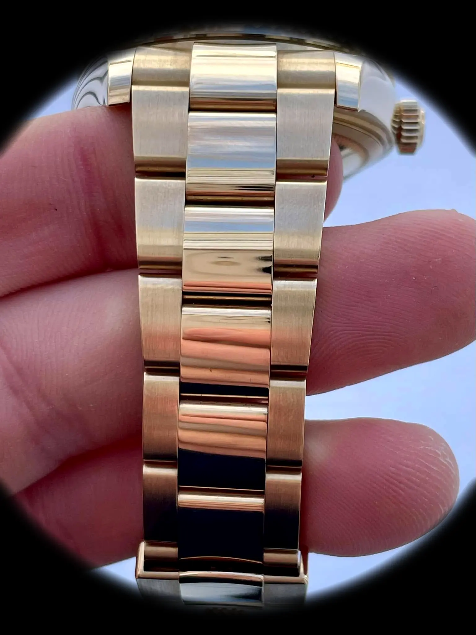 Rolex Sky-Dweller 336938 eta clone 42mm — dial close-up
